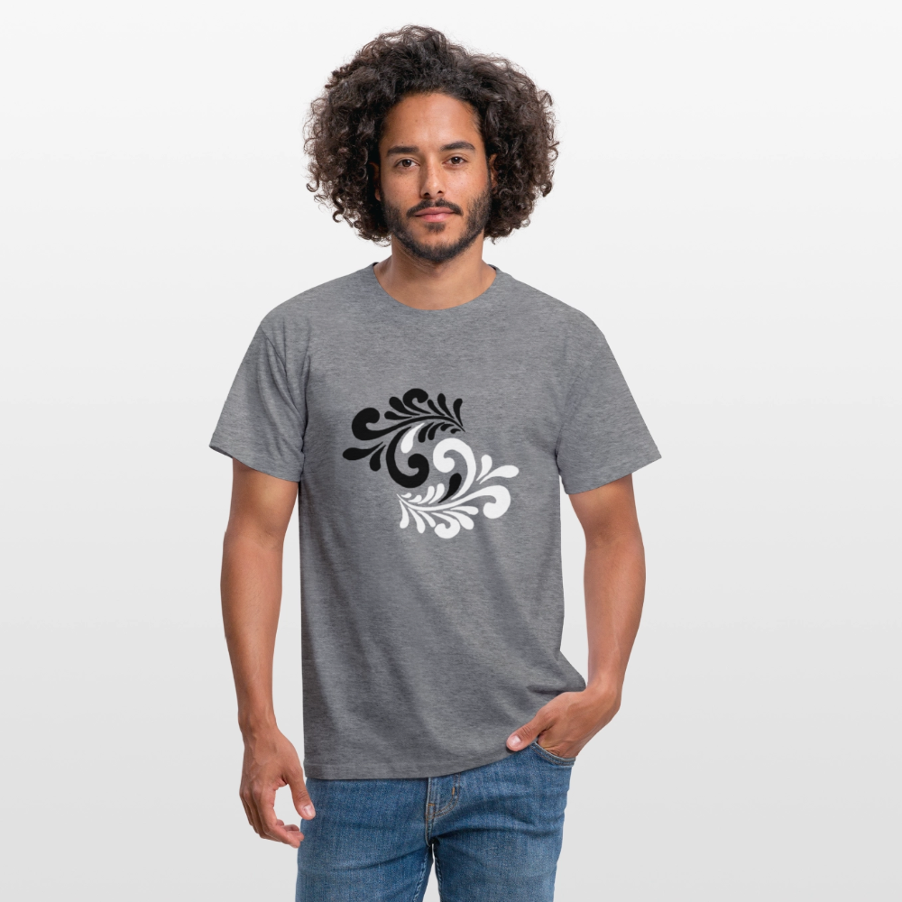 Hessisch Balance - Yin und Yang - Männer Shirt - Graphit meliert