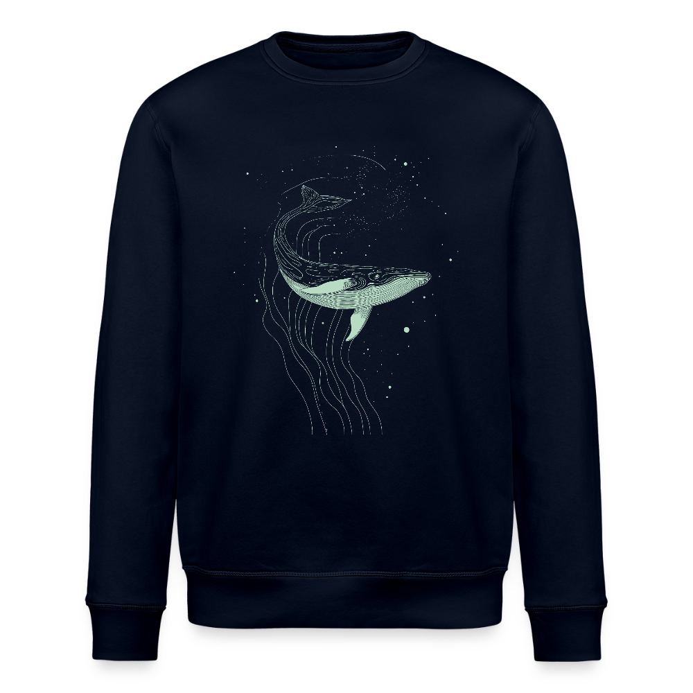 Lineart Wal Motiv (hellgrün) - Stanley/Stella Unisex Bio-Sweatshirt ROLLER - Navy