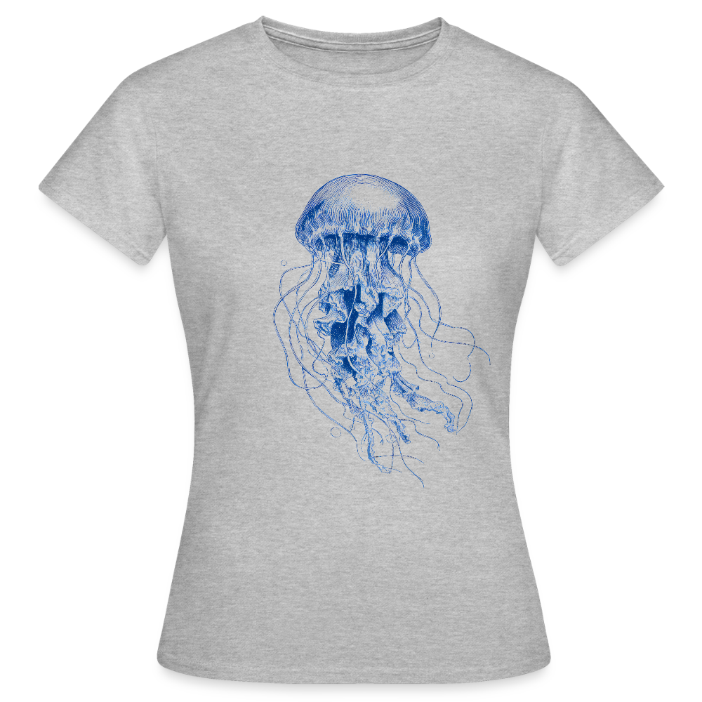 Indigo Qualle - Frauen T-Shirt - Grau meliert