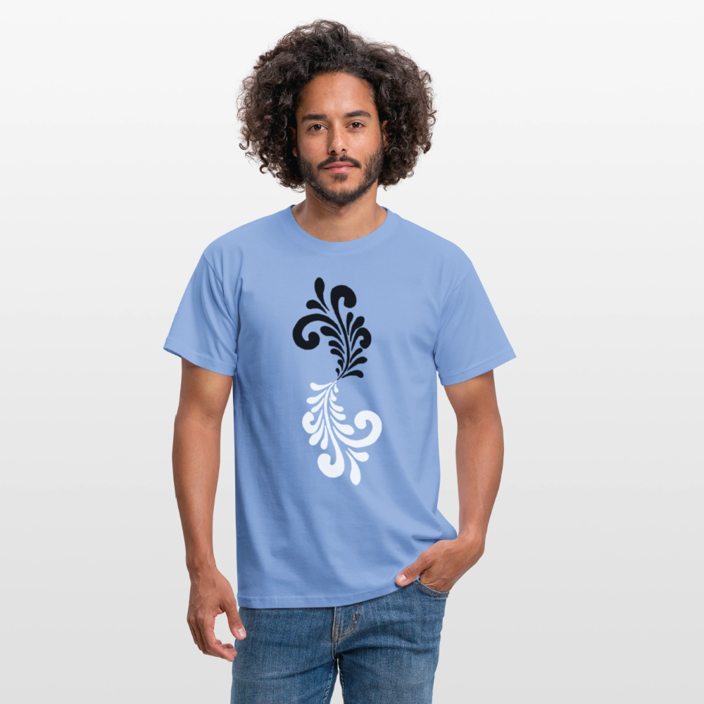 Bembel Ornamente schwarz/weiß - Männer Shirt - carolina blue