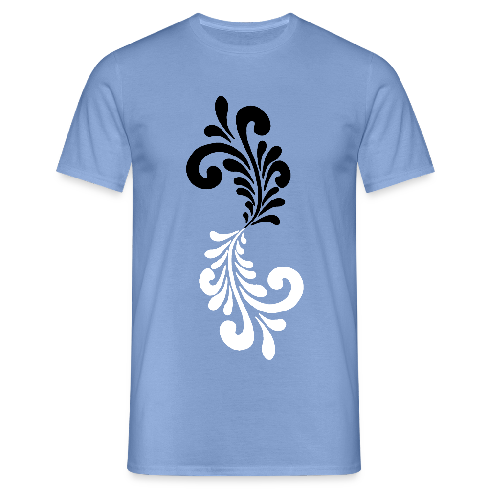 Bembel Ornamente schwarz/weiß - Männer Shirt - carolina blue