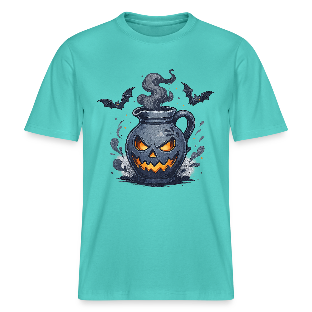 Hessisch Halloween Bembel - Unisex Relaxed Fit Bio-T-Shirt - Poolblau