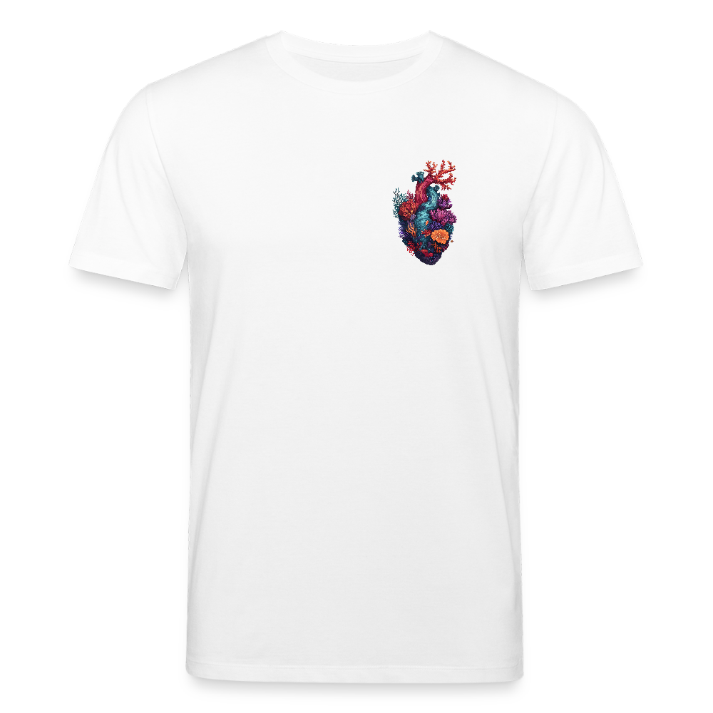 Ocean Heart Brusttaschenformat - Stanley/Stella Unisex Bio-T-Shirt CREATOR - Weiß