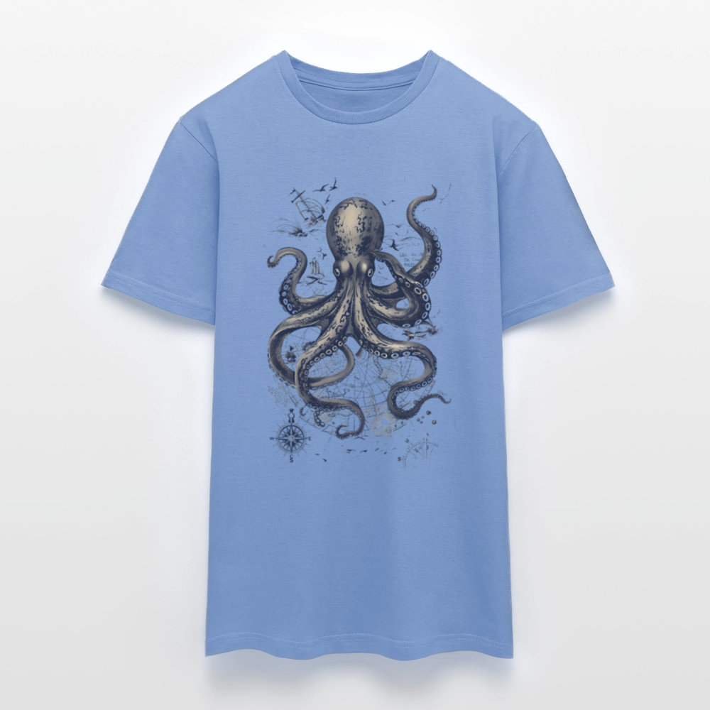 Steampunk Oktopus - Männer T-Shirt - carolina blue