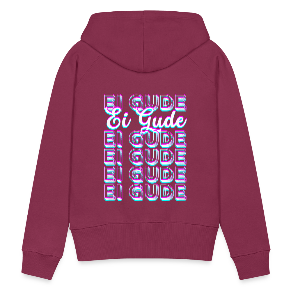 Ei Gude - Hessisch Mundart - Frauen Premium Hoodie - Bordeaux