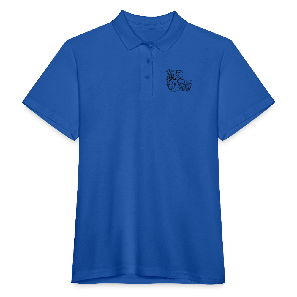 Bembel mit Gläsern - Hessisch Mundart - Frauen Premium Poloshirt - Royalblau