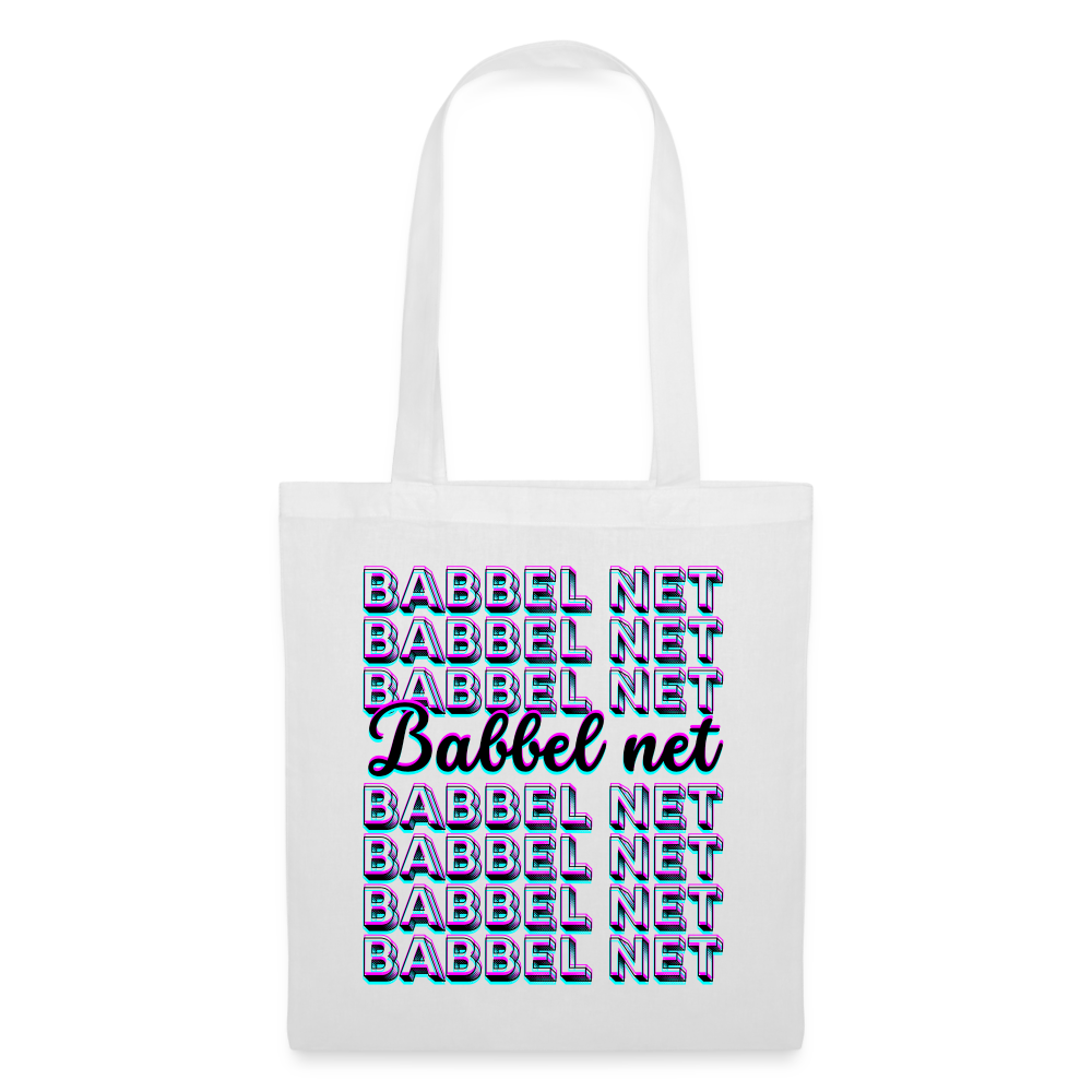 Babbel net - Hessisch Mundart - Tasche - Weiß