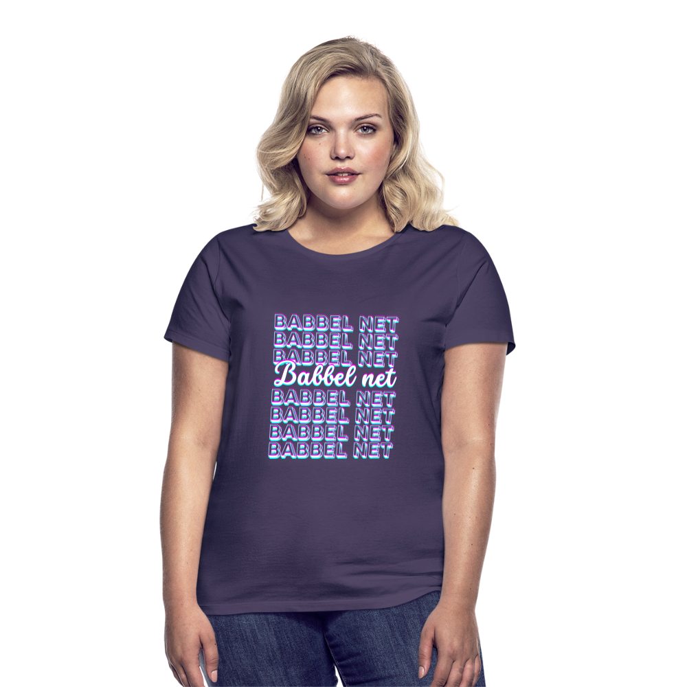 Babbel net - Hessisch Mundart - Frauen T-Shirt - Dunkellila