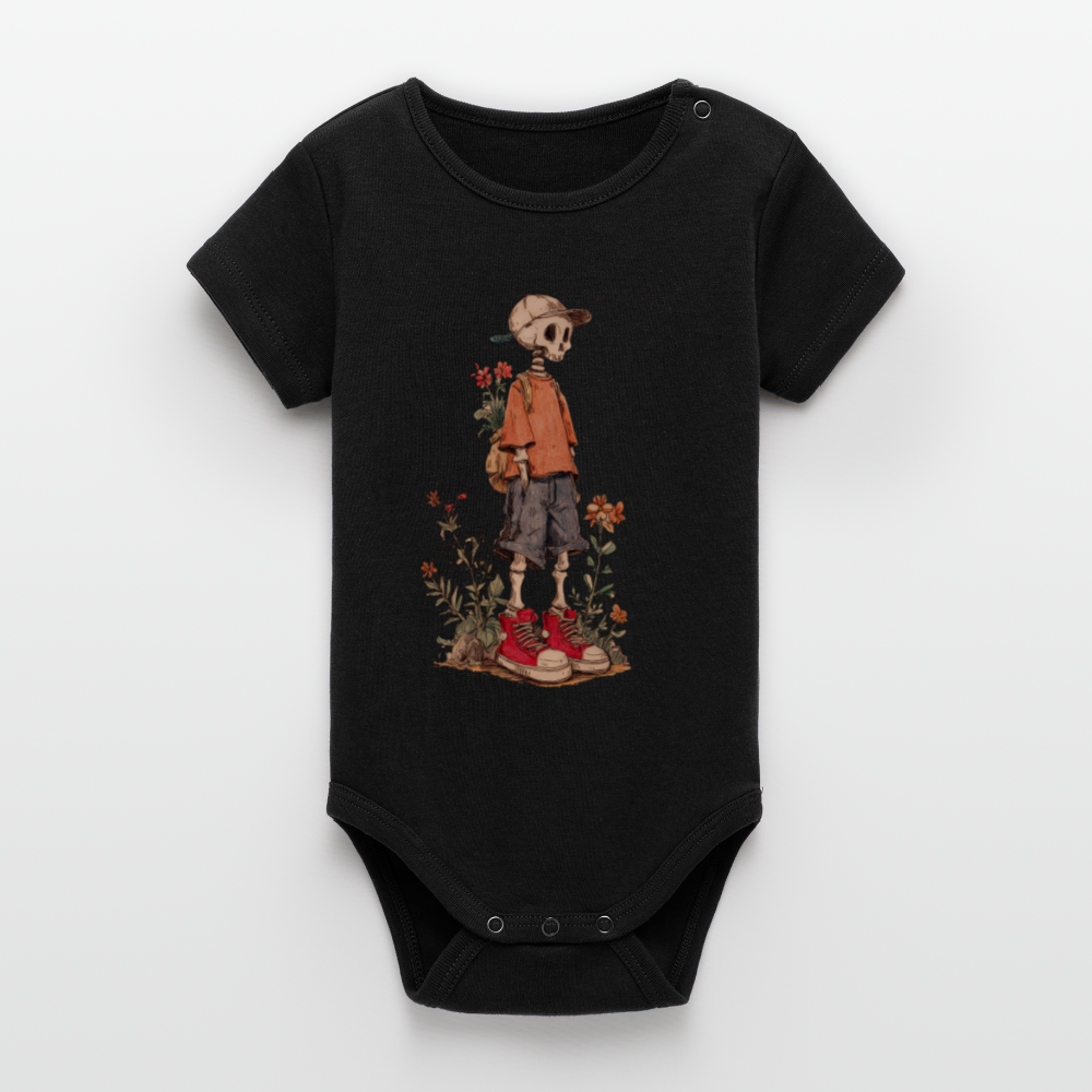 Skeleton Boy - Stanley/Stella Baby Bio Kurzarm-Body - Schwarz