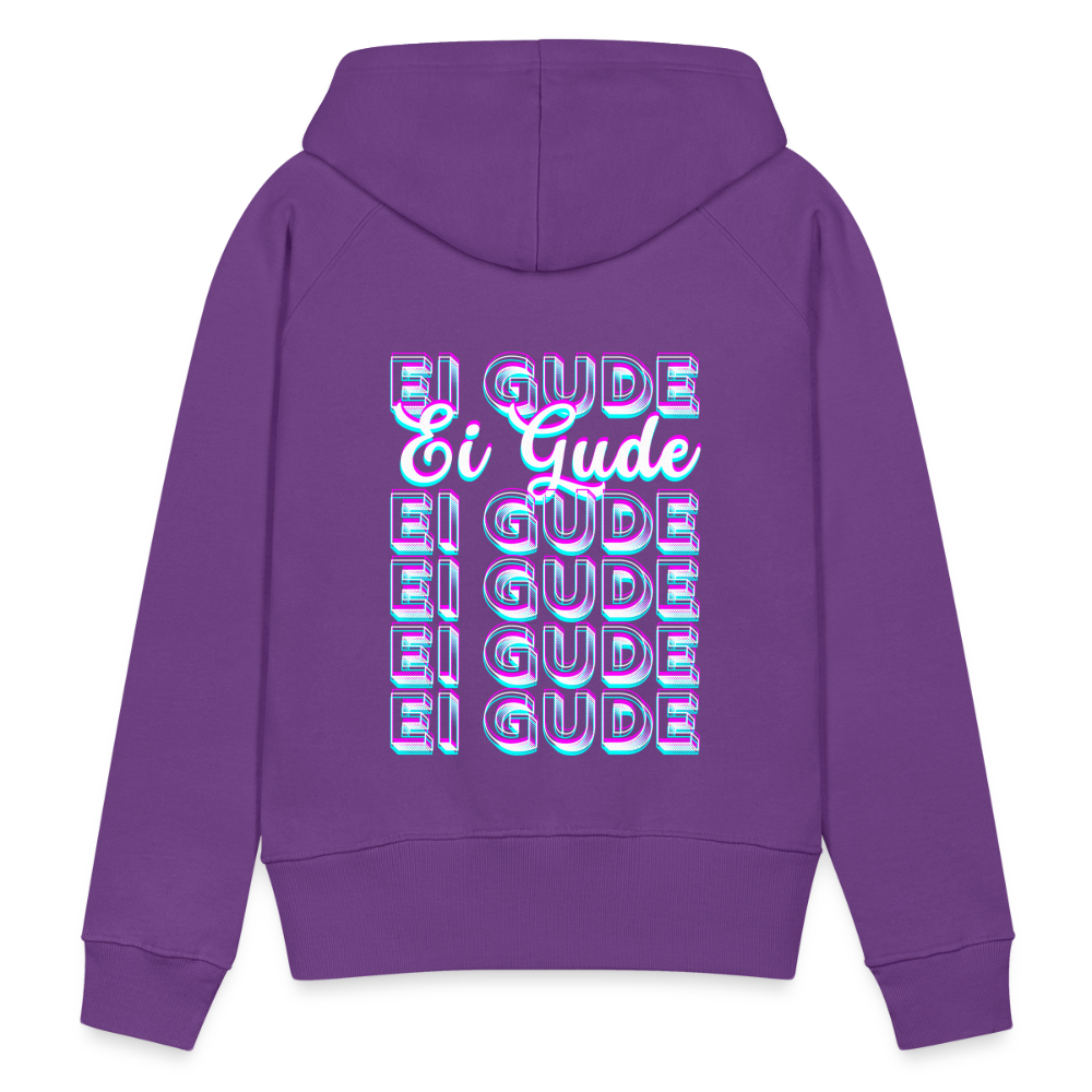Ei Gude - Hessisch Mundart - Frauen Premium Hoodie - Purple