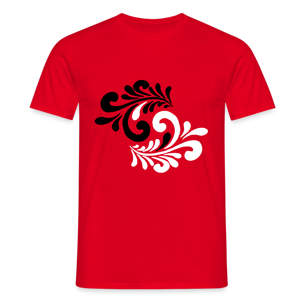 Hessisch Balance - Yin und Yang - Männer Shirt - Rot