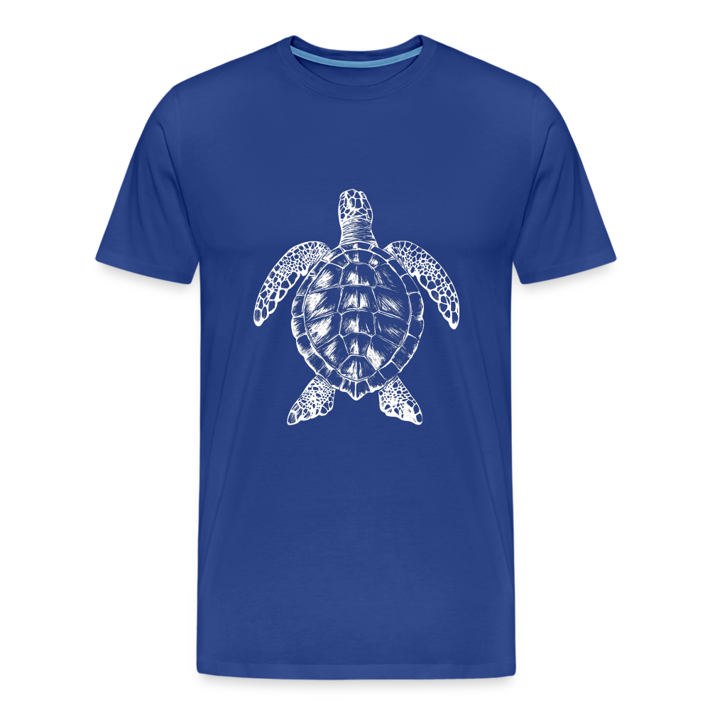 Meeresschildkröte - Monochrom - Männer Premium T-Shirt - Königsblau