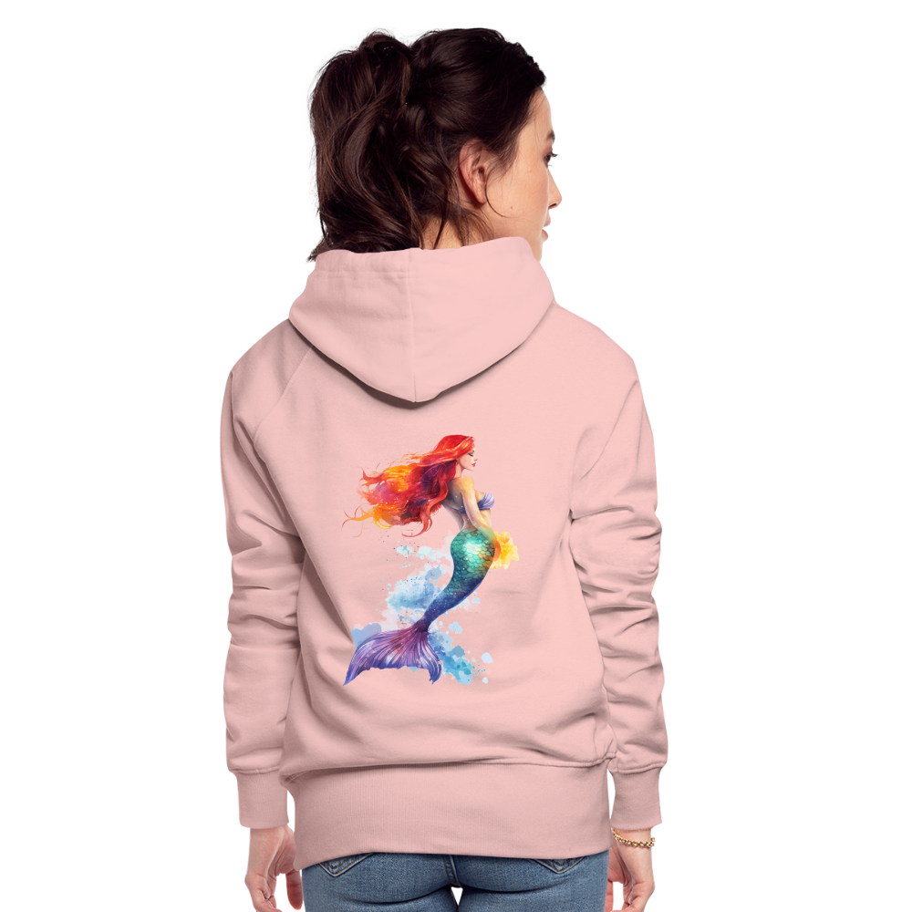 Meerjungfrau als Aquarelle - Frauen Premium Hoodie - Kristallrosa