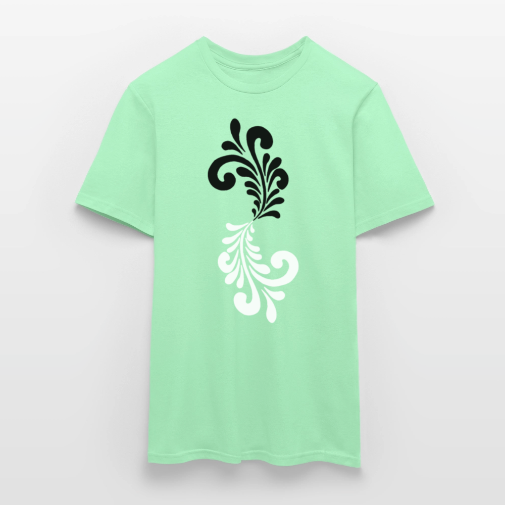 Bembel Ornamente schwarz/weiß - Männer Shirt - Mintgrün