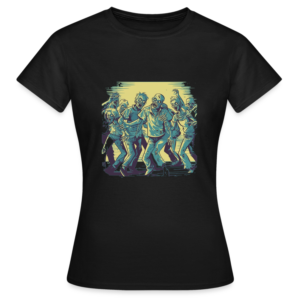 Tanzende Zombies - Gruseliges Zombie Motiv - Frauen T-Shirt - Schwarz