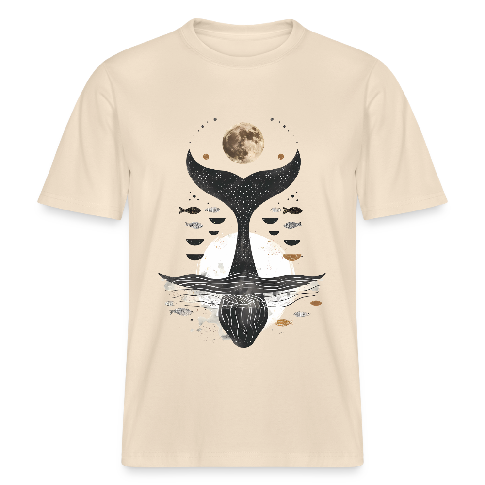Moonwhale - Spirit of the Sea - Stanley/Stella Relaxed Fit Unisex Bio-T-Shirt Sparker - Weißgrau