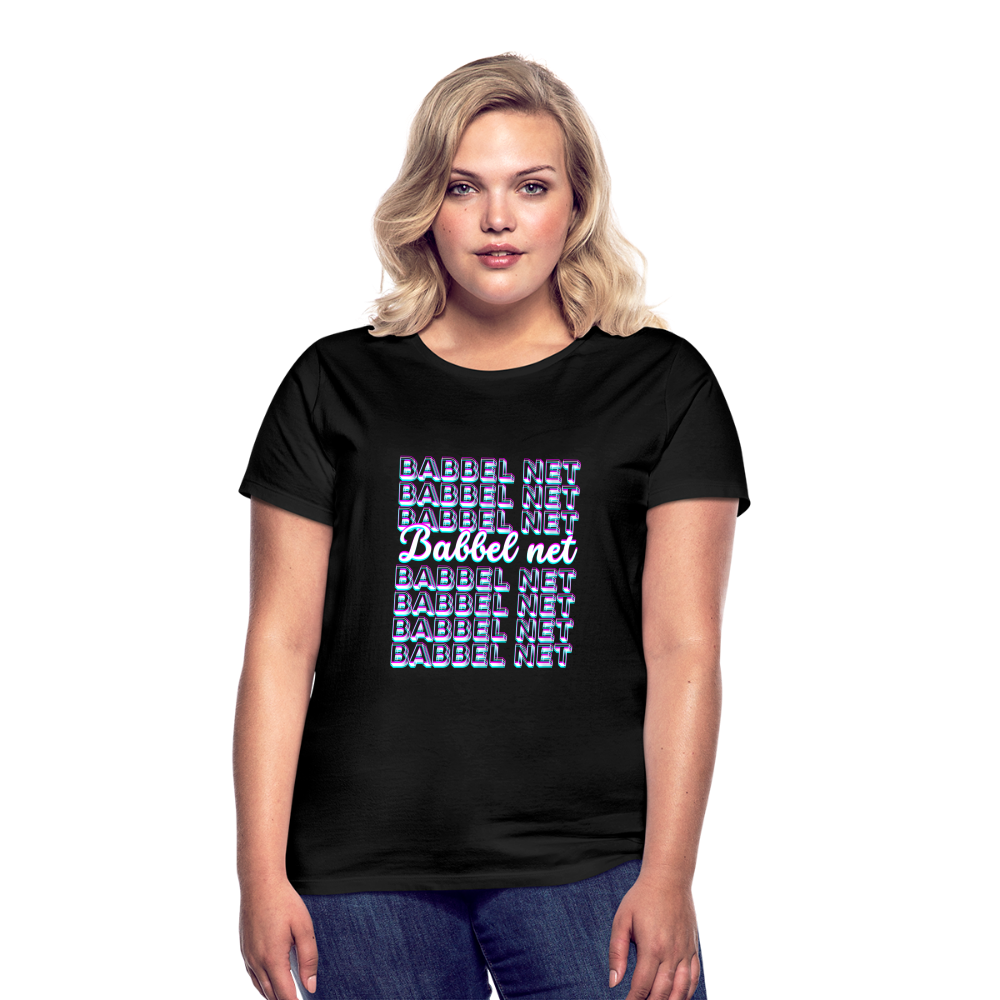 Babbel net - Hessisch Mundart - Frauen T-Shirt - Schwarz