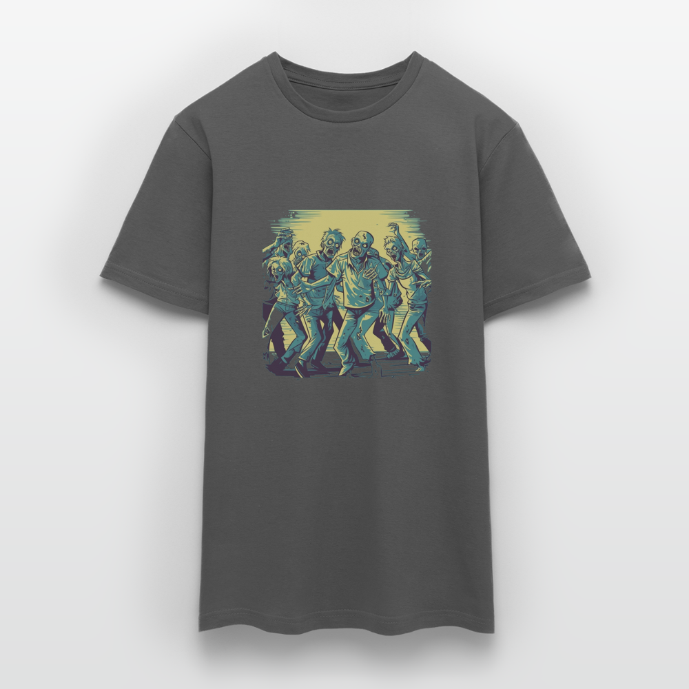 Tanzende Zombies - Gruseliges Zombie Motiv - Männer T-Shirt - Anthrazit