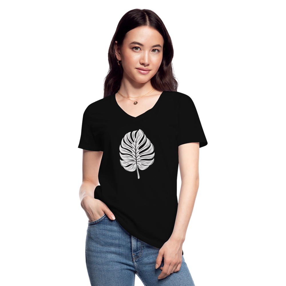 Cooles Monstera Blatt, Pflanzen Motiv - black