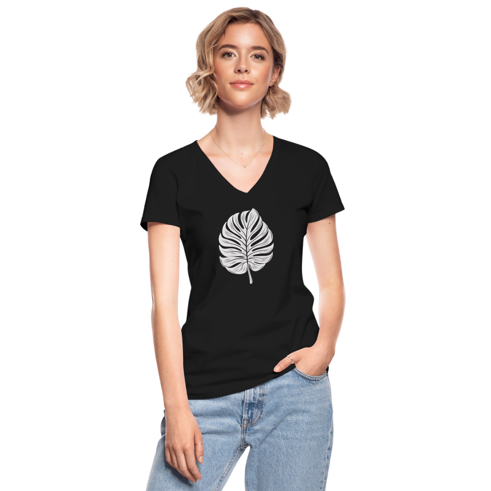 Cooles Monstera Blatt, Pflanzen Motiv - black