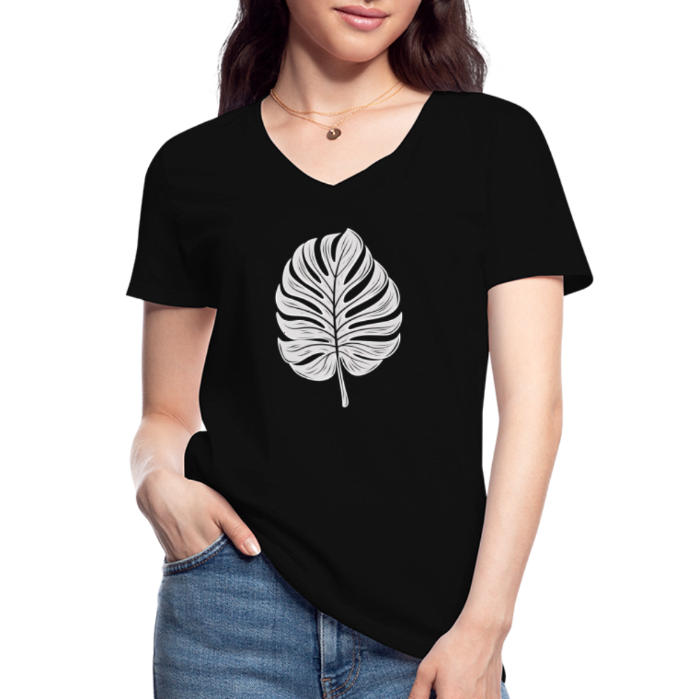 Cooles Monstera Blatt, Pflanzen Motiv - black