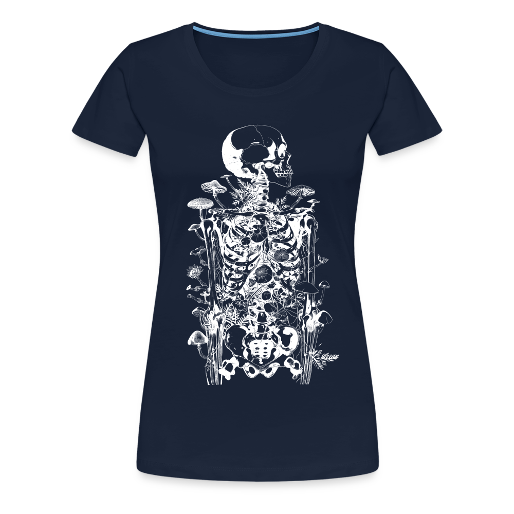 Morbides Horror Pilz Skelett - Happy Halloween - Navy