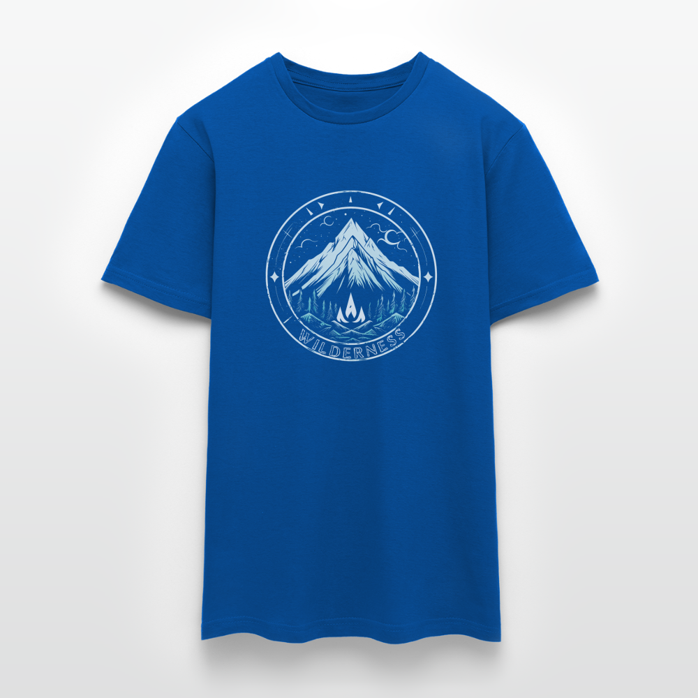 Cooles Wanderer Motiv mit Lagerfeuer - Männer T-Shirt - Royalblau