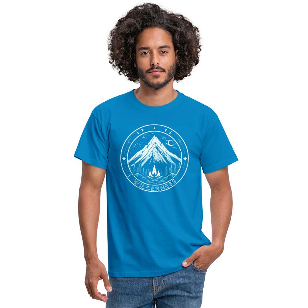 Cooles Wanderer Motiv mit Lagerfeuer - Männer T-Shirt - Royalblau