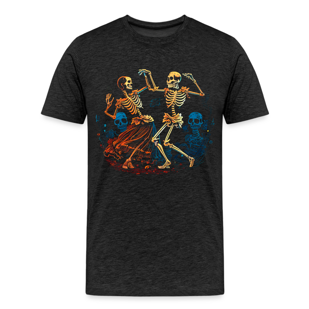 Tanzende Skelette im 50er Jahre Look - Comic - Männer Premium T-Shirt - Anthrazit