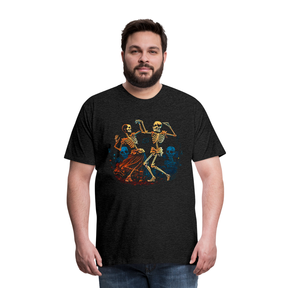 Tanzende Skelette im 50er Jahre Look - Comic - Männer Premium T-Shirt - Anthrazit
