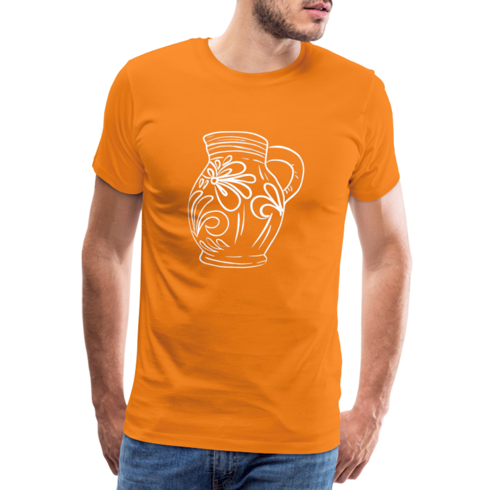 Frankfurter Bembel - Hessisch Mundart - Männer Premium T-Shirt - Orange
