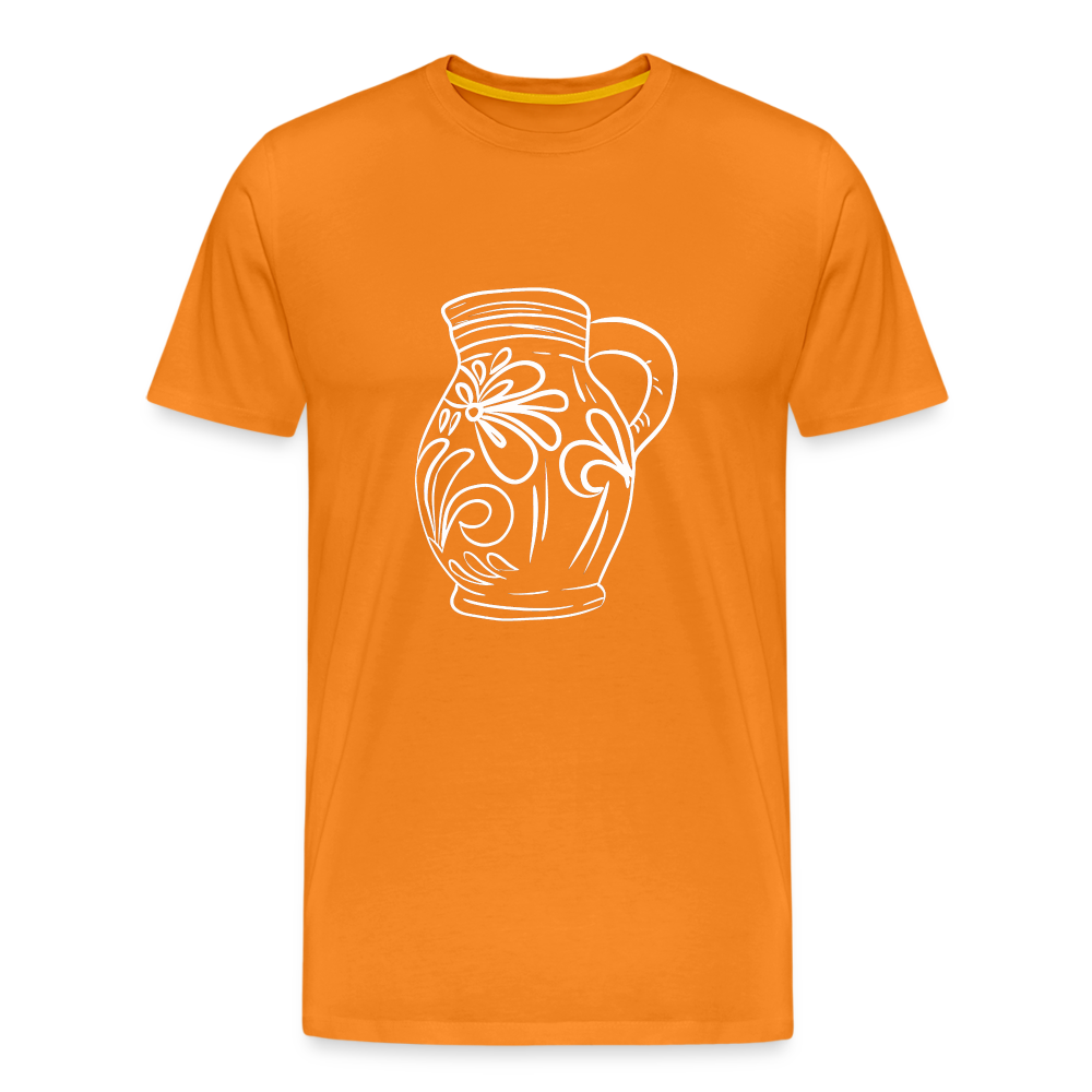 Frankfurter Bembel - Hessisch Mundart - Männer Premium T-Shirt - Orange