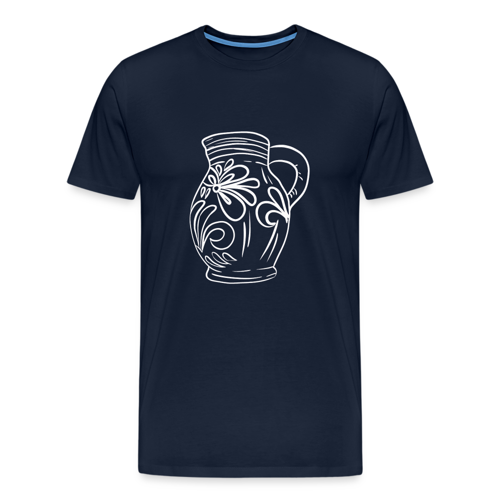Frankfurter Bembel - Hessisch Mundart - Männer Premium T-Shirt - Navy
