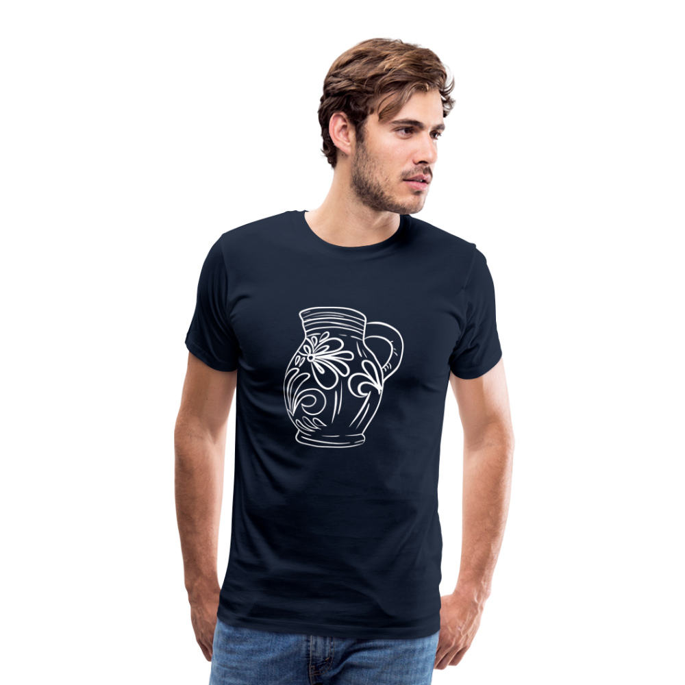 Frankfurter Bembel - Hessisch Mundart - Männer Premium T-Shirt - Navy