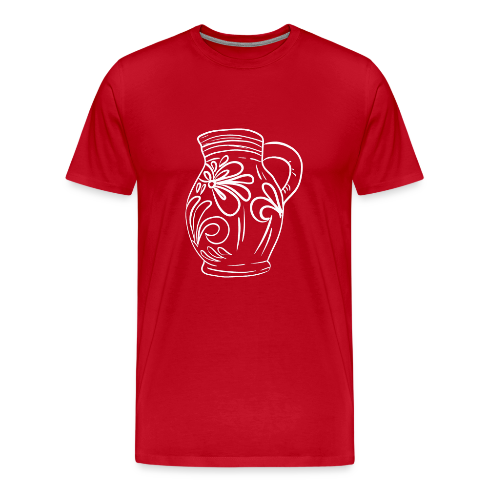 Frankfurter Bembel - Hessisch Mundart - Männer Premium T-Shirt - Rot