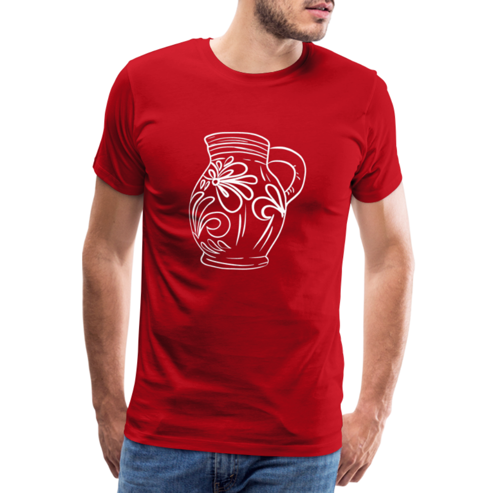 Frankfurter Bembel - Hessisch Mundart - Männer Premium T-Shirt - Rot