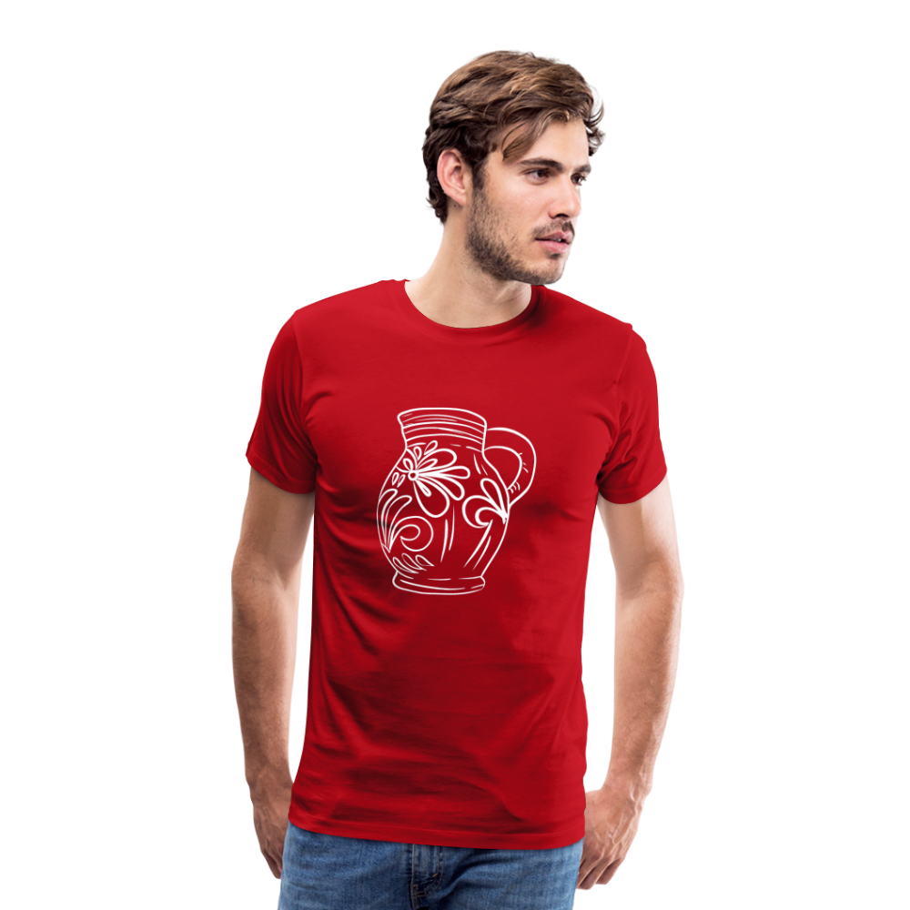 Frankfurter Bembel - Hessisch Mundart - Männer Premium T-Shirt - Rot