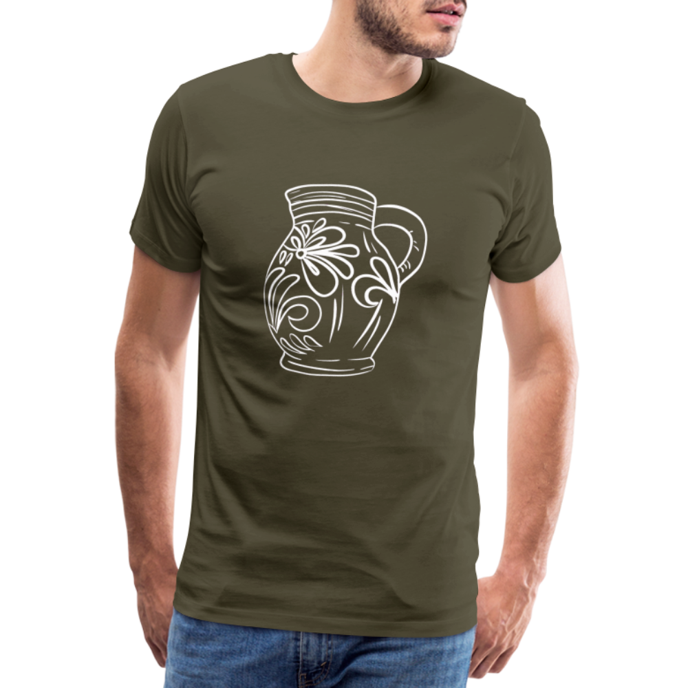 Frankfurter Bembel - Hessisch Mundart - Männer Premium T-Shirt - Khaki