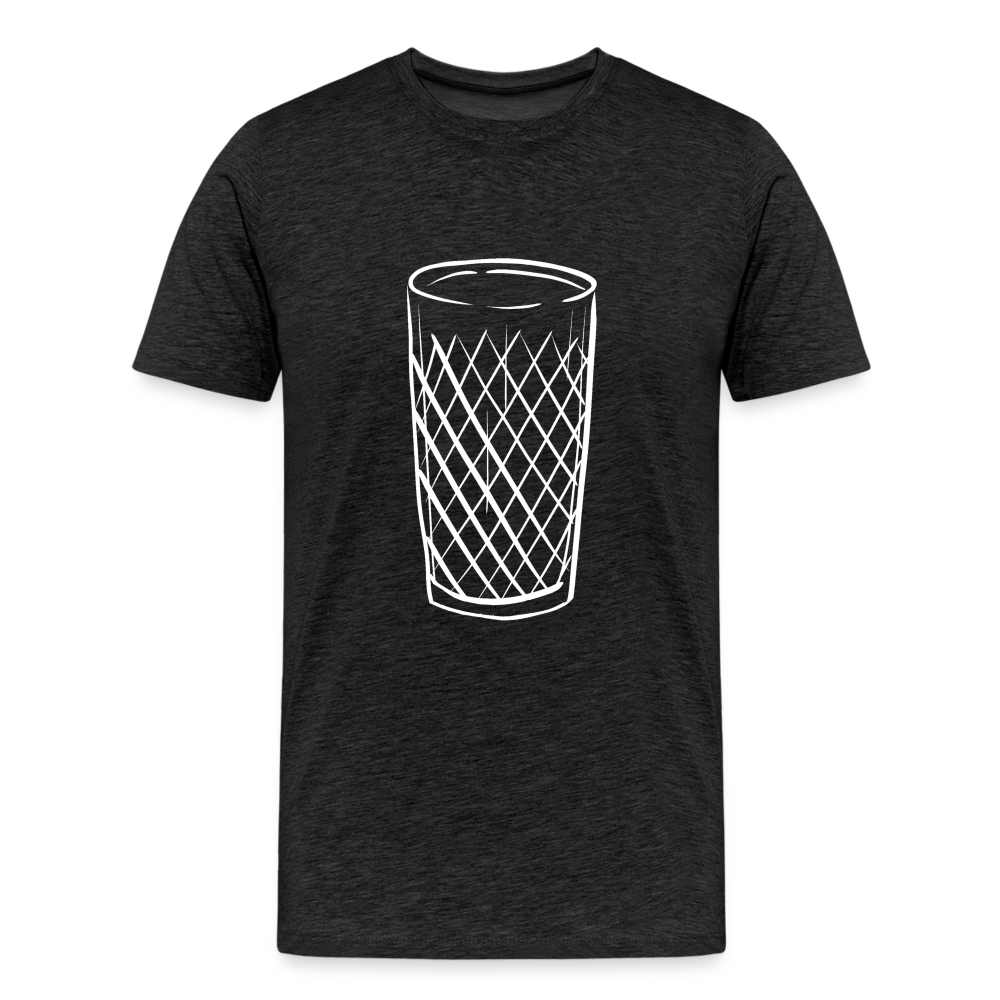 Frankfurter Geripptes - Äpplerglas - Hessisch Mundart - Männer Premium T-Shirt - Anthrazit