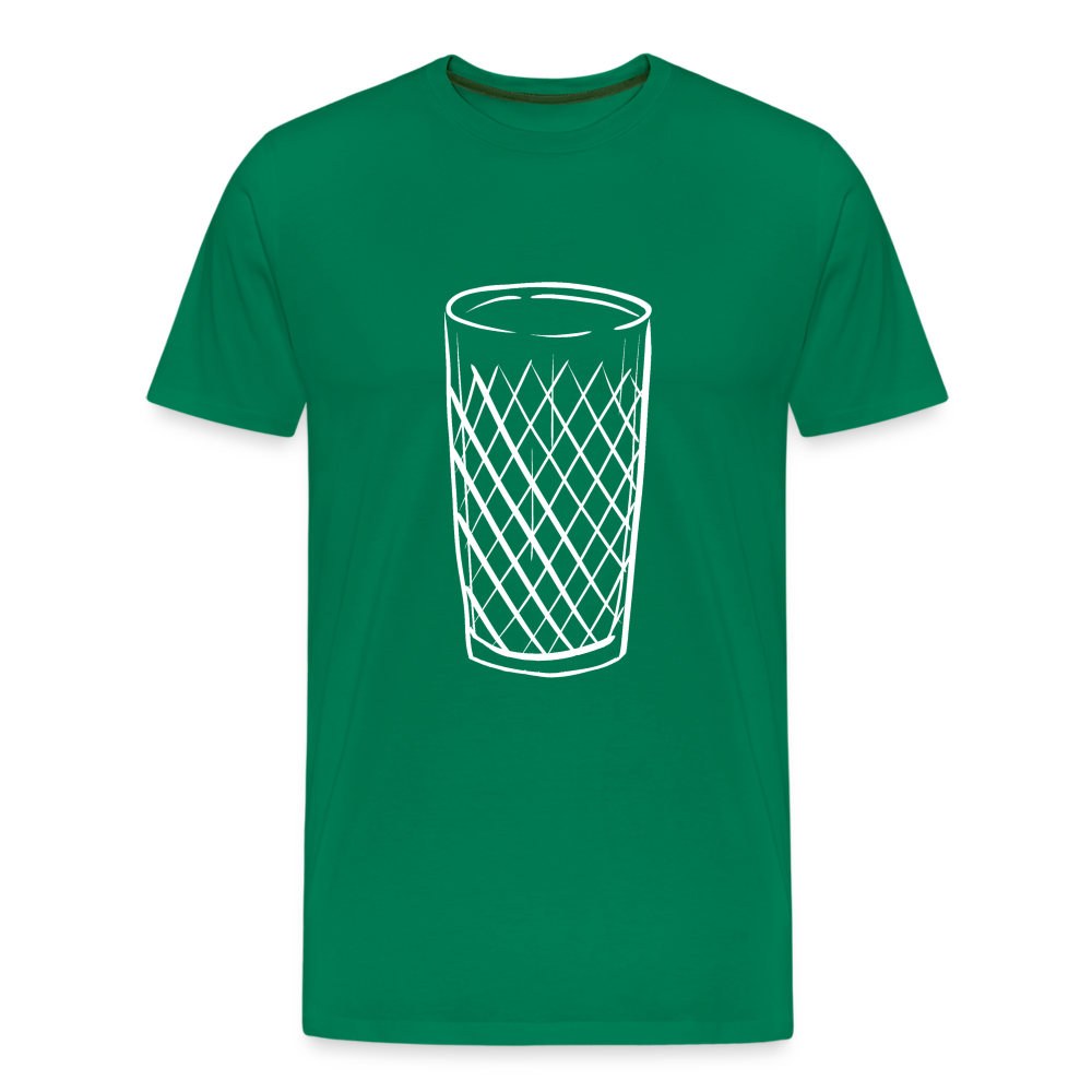 Frankfurter Geripptes - Äpplerglas - Hessisch Mundart - Männer Premium T-Shirt - Kelly Green