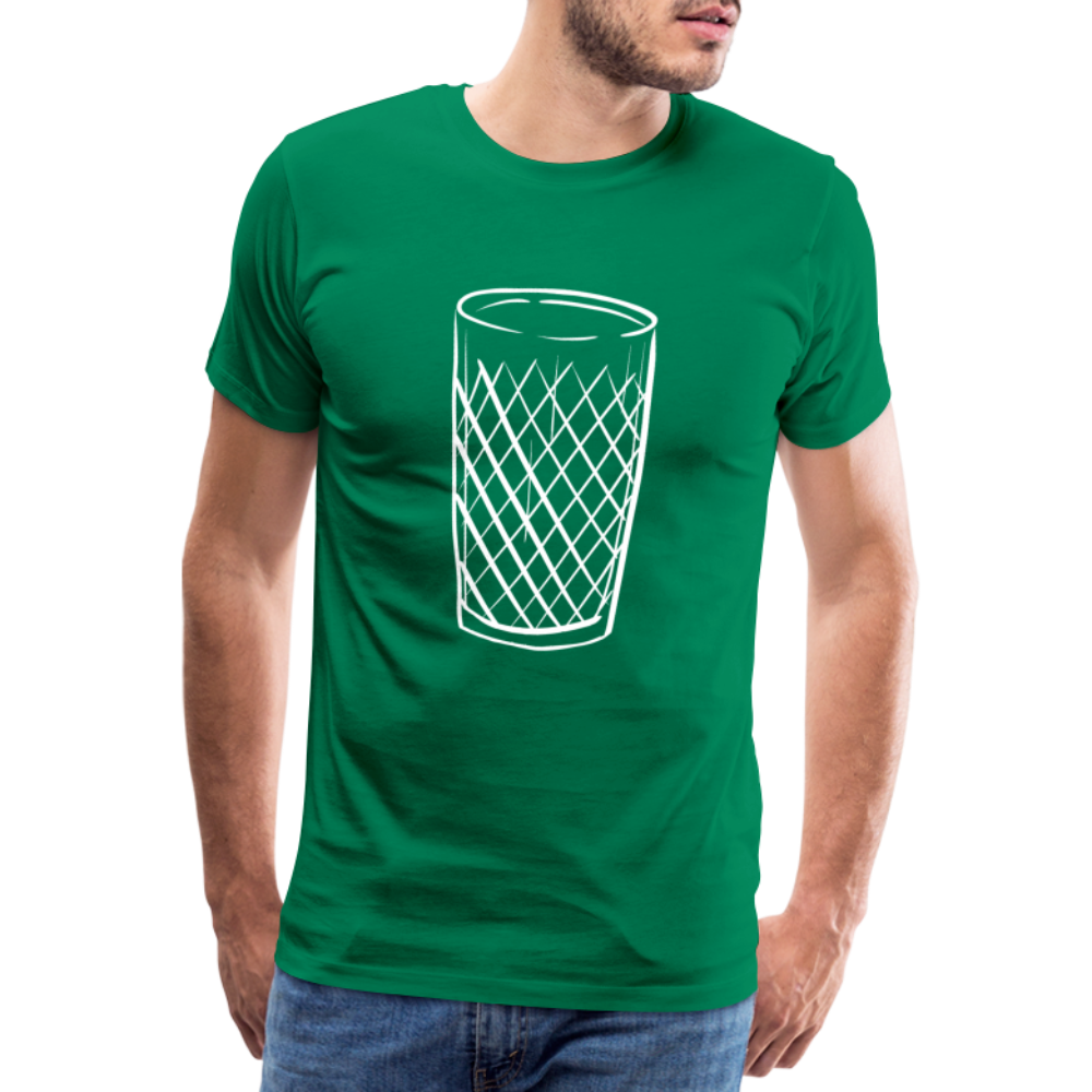 Frankfurter Geripptes - Äpplerglas - Hessisch Mundart - Männer Premium T-Shirt - Kelly Green