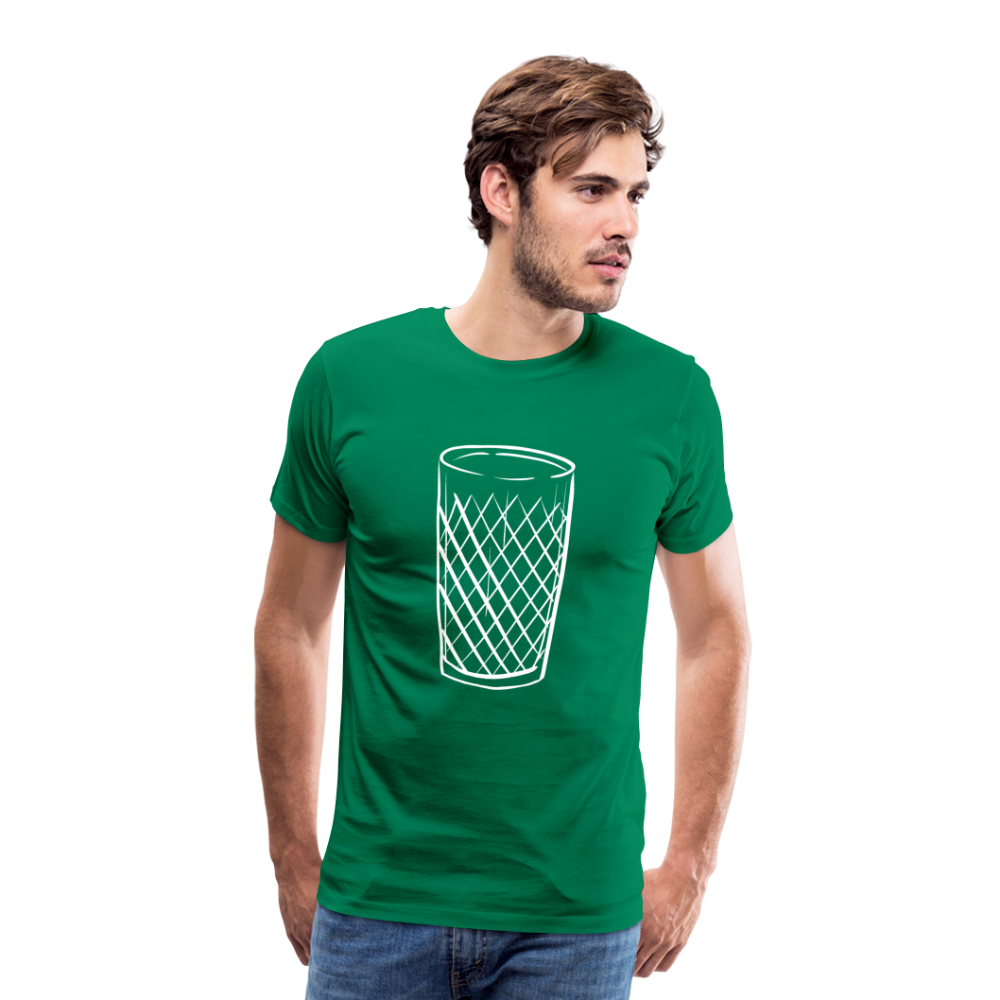 Frankfurter Geripptes - Äpplerglas - Hessisch Mundart - Männer Premium T-Shirt - Kelly Green