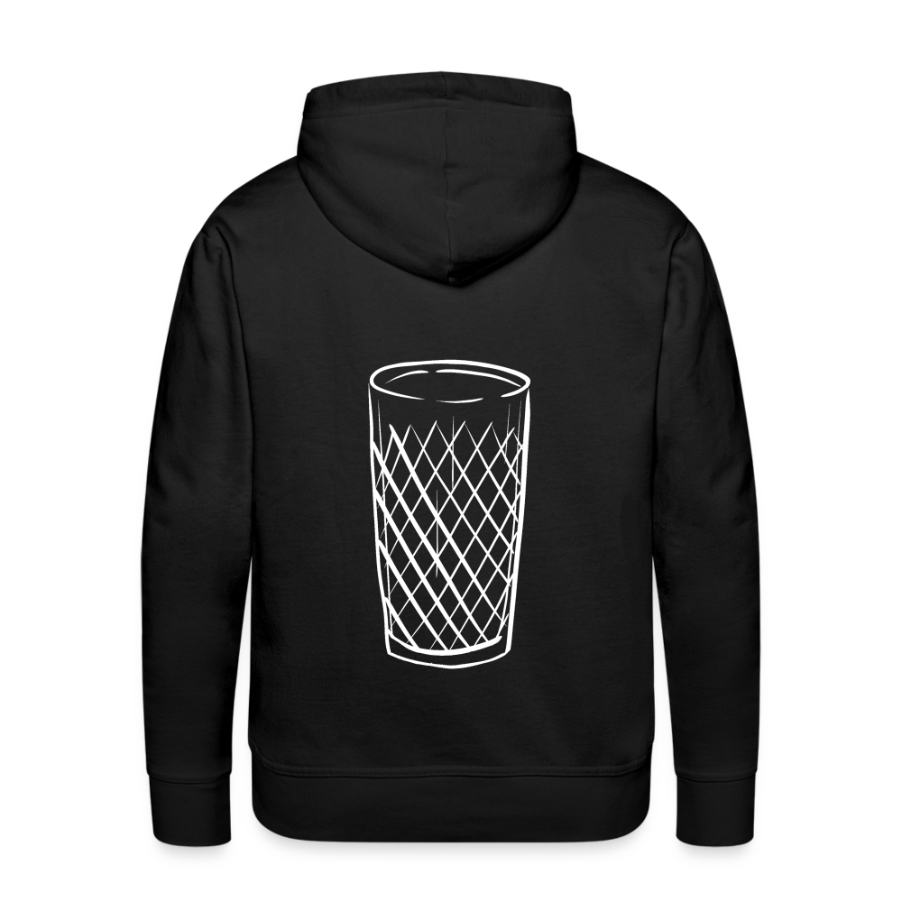 Frankfurter Geripptes - Äpplerglas - Hessisch Mundart - Männer Premium Hoodie - Schwarz