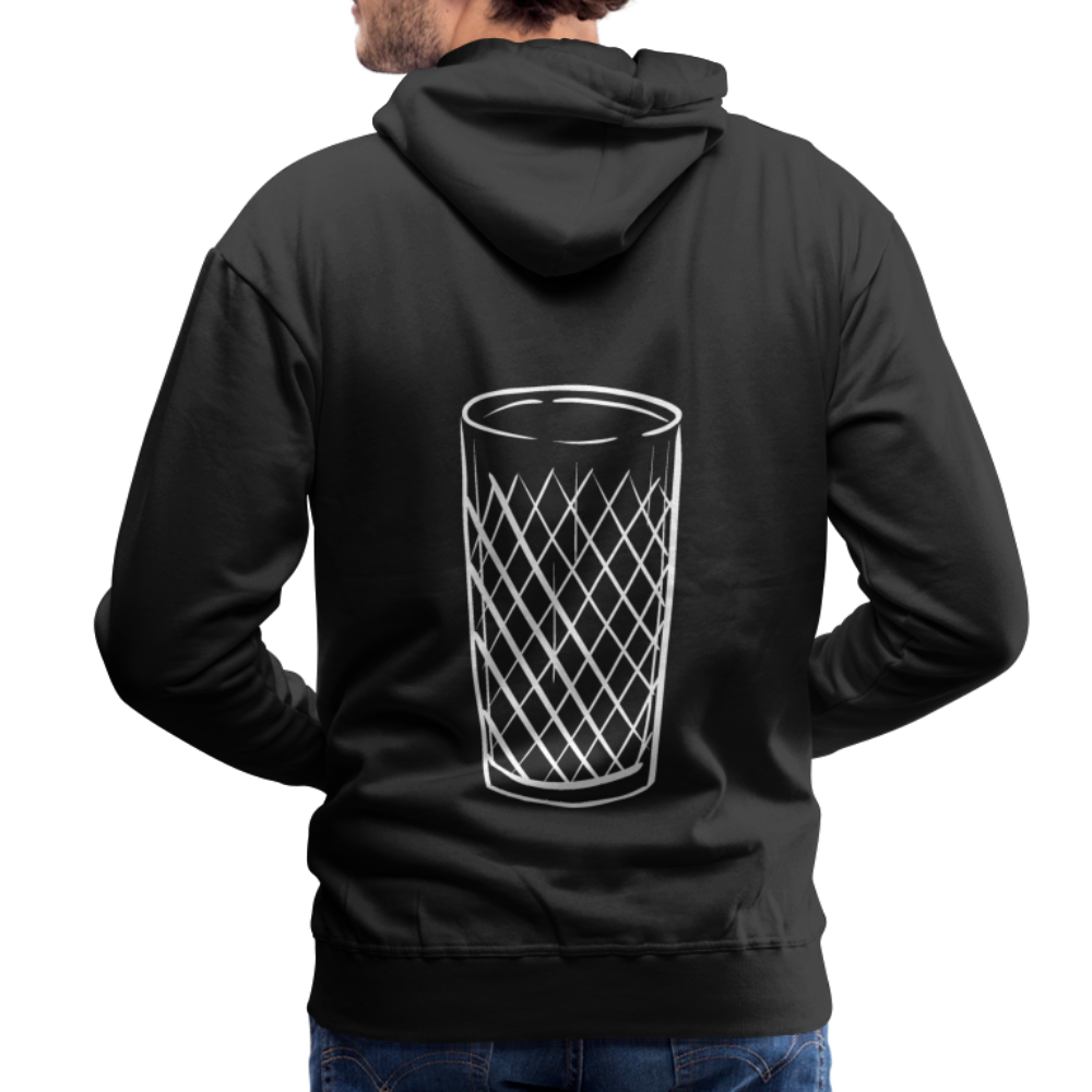 Frankfurter Geripptes - Äpplerglas - Hessisch Mundart - Männer Premium Hoodie - Schwarz