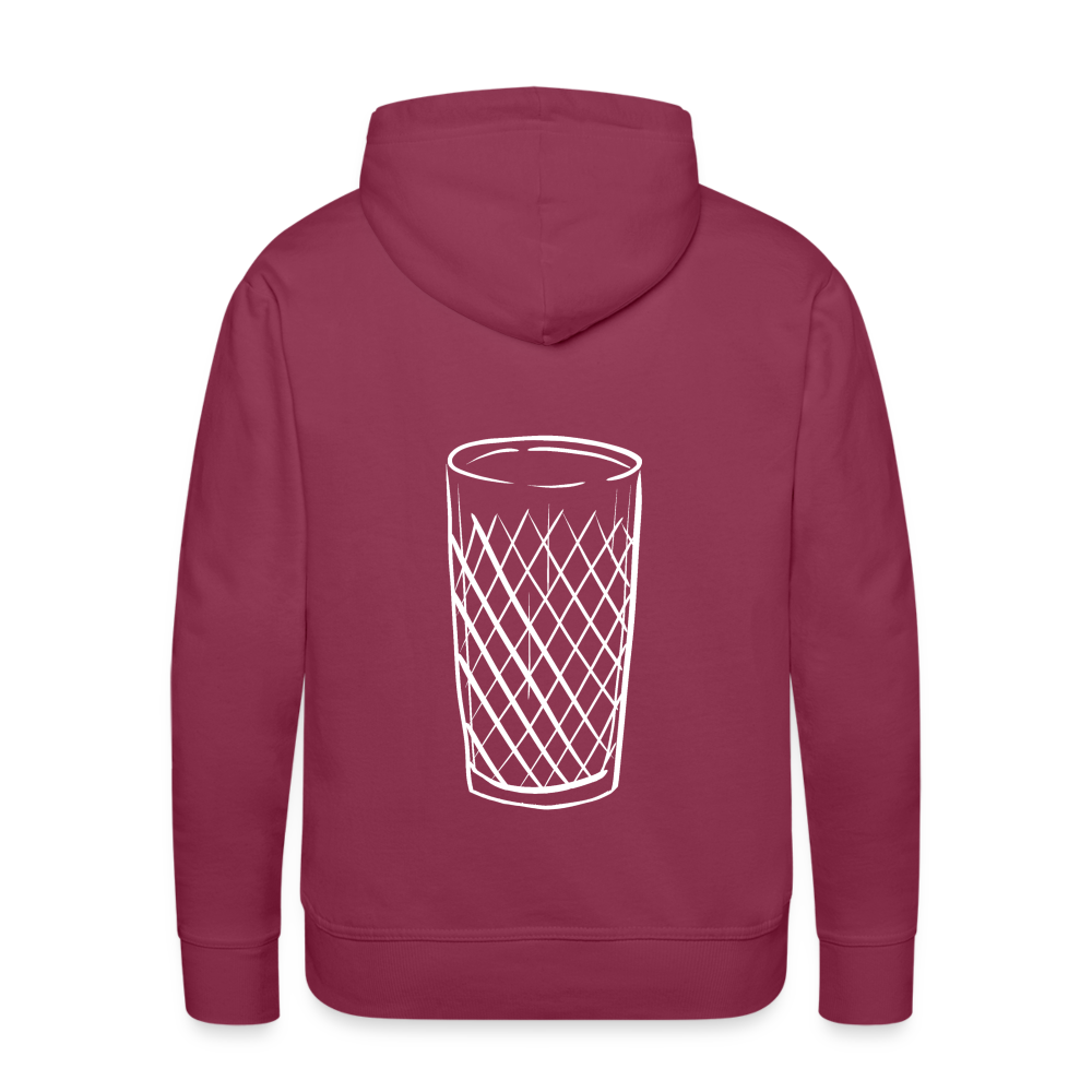 Frankfurter Geripptes - Äpplerglas - Hessisch Mundart - Männer Premium Hoodie - Bordeaux