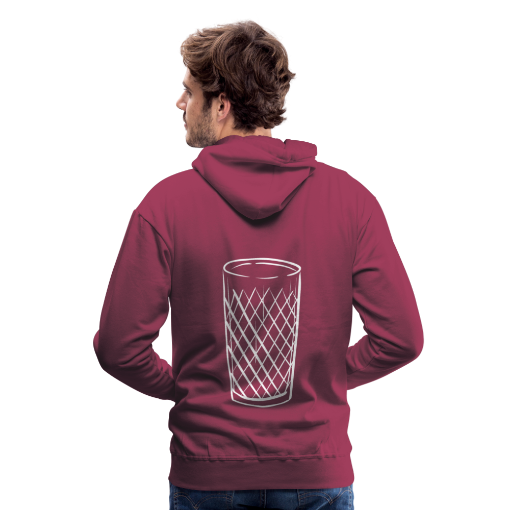 Frankfurter Geripptes - Äpplerglas - Hessisch Mundart - Männer Premium Hoodie - Bordeaux