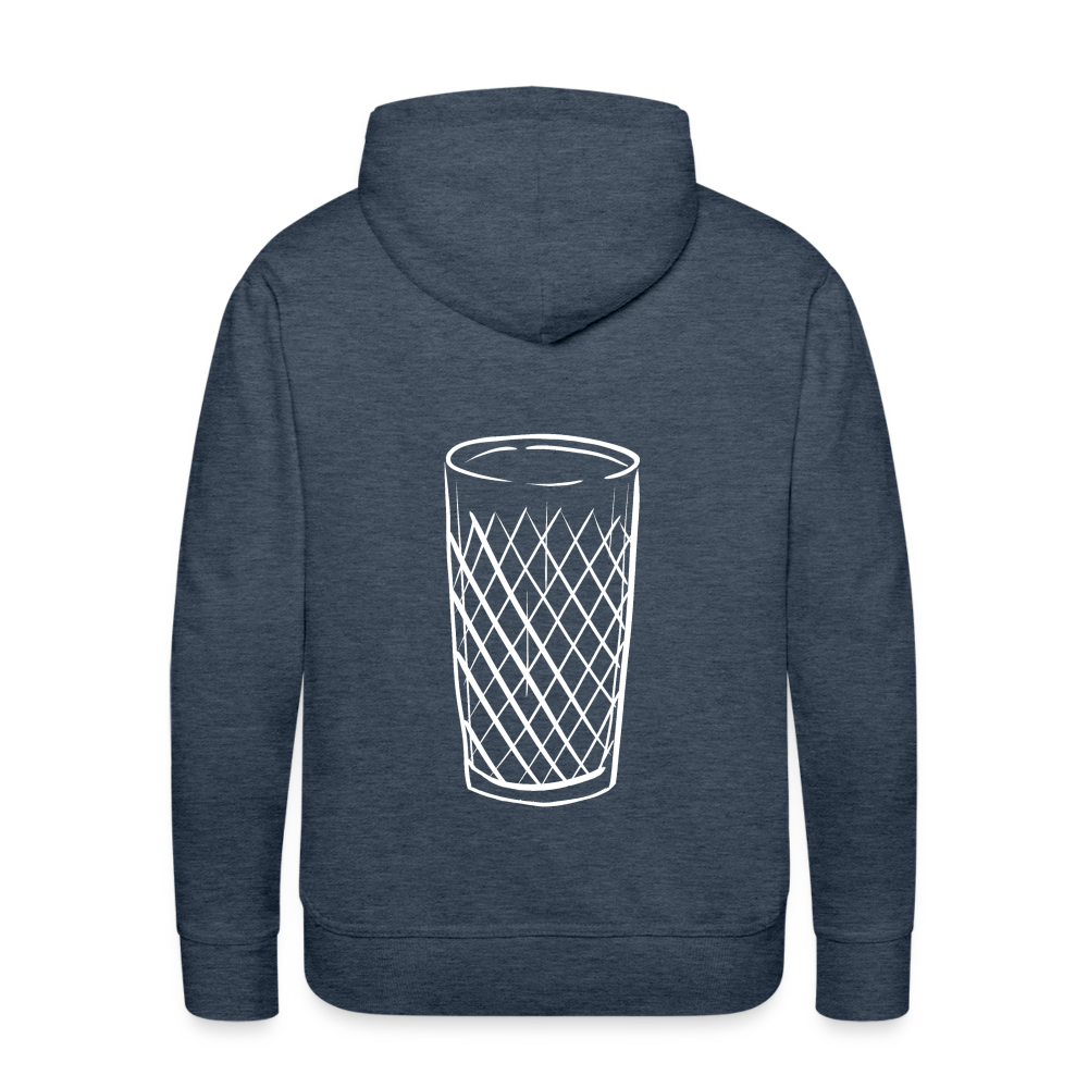 Frankfurter Geripptes - Äpplerglas - Hessisch Mundart - Männer Premium Hoodie - Jeansblau