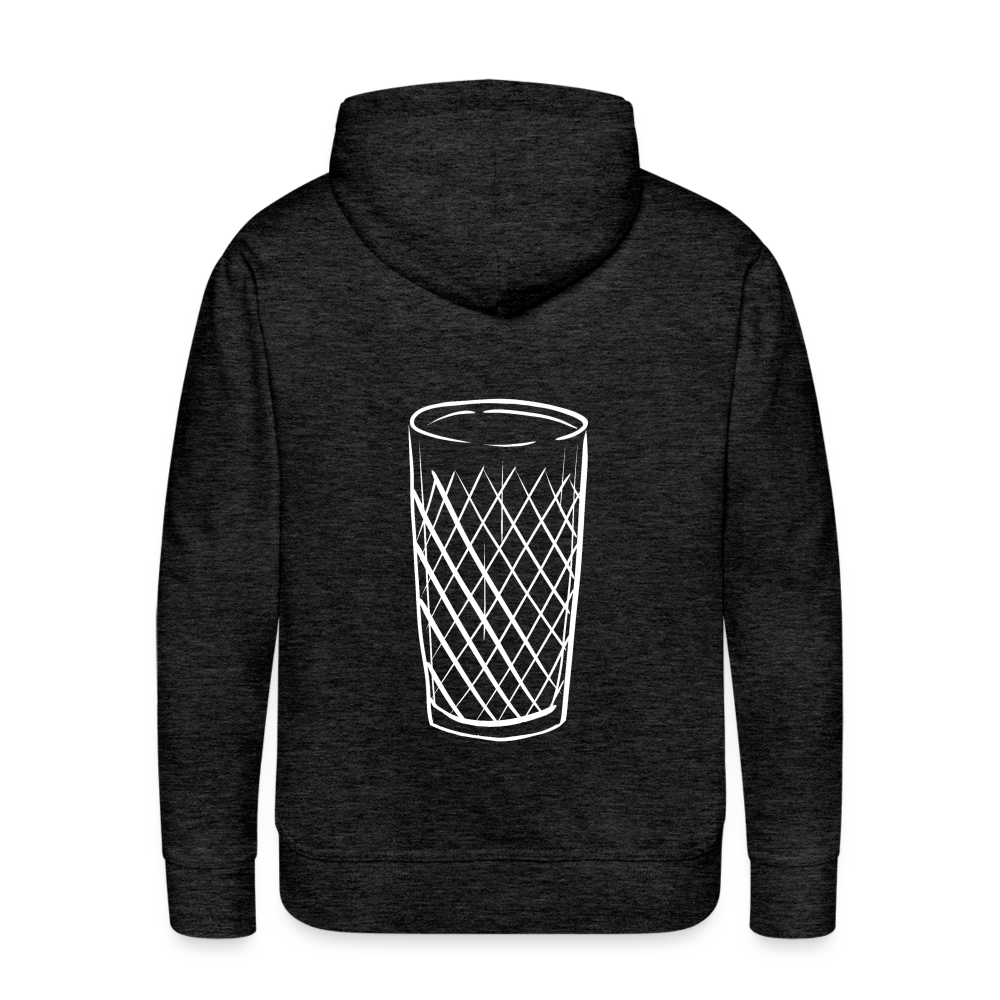 Frankfurter Geripptes - Äpplerglas - Hessisch Mundart - Männer Premium Hoodie - Anthrazit