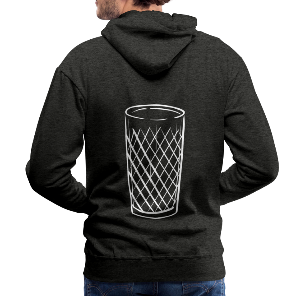 Frankfurter Geripptes - Äpplerglas - Hessisch Mundart - Männer Premium Hoodie - Anthrazit