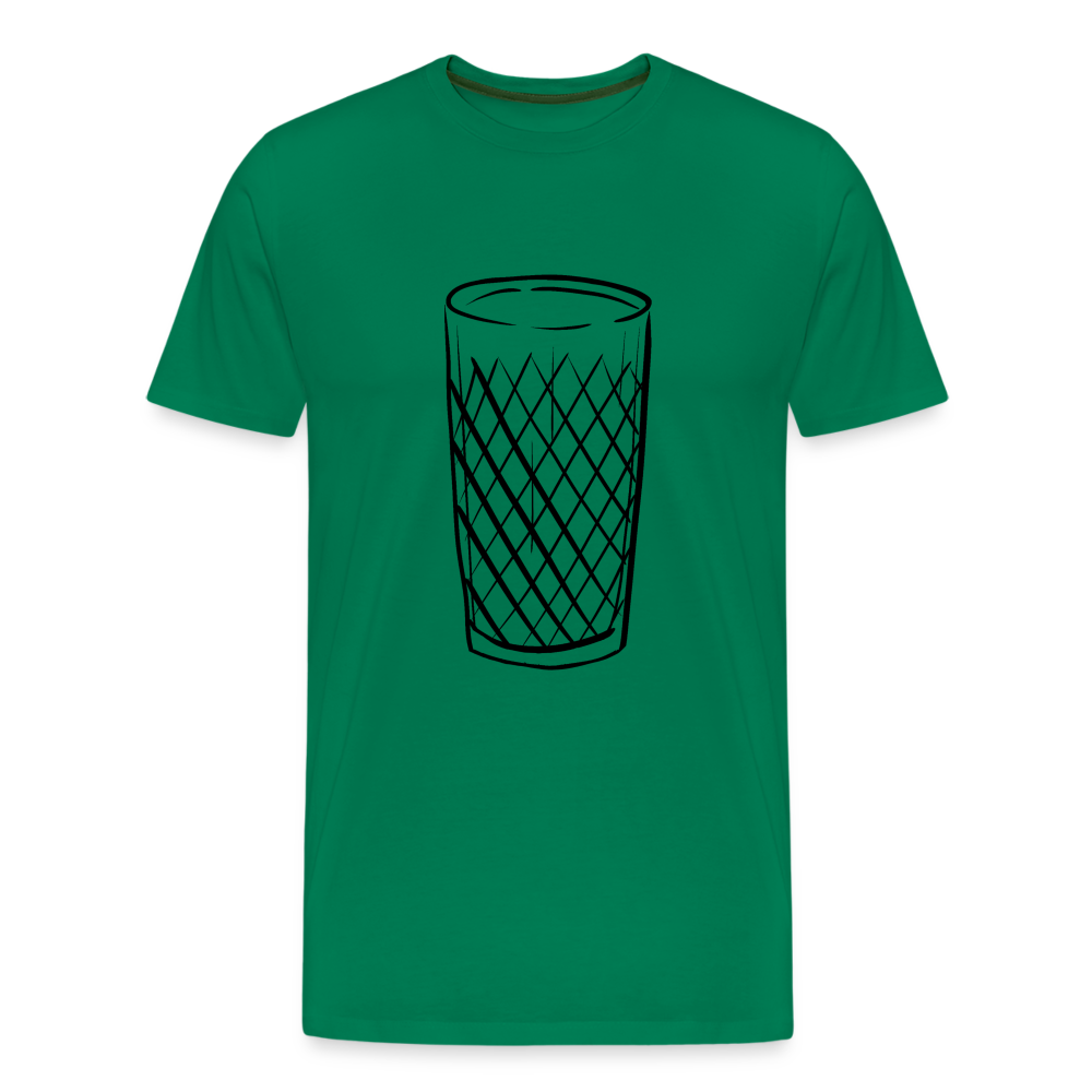 Frankfurter Geripptes - Äpplerglas - Hessisch Mundart - Männer Premium T-Shirt - Kelly Green